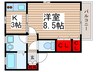 カ－サドマ－ニ 1Kの間取り
