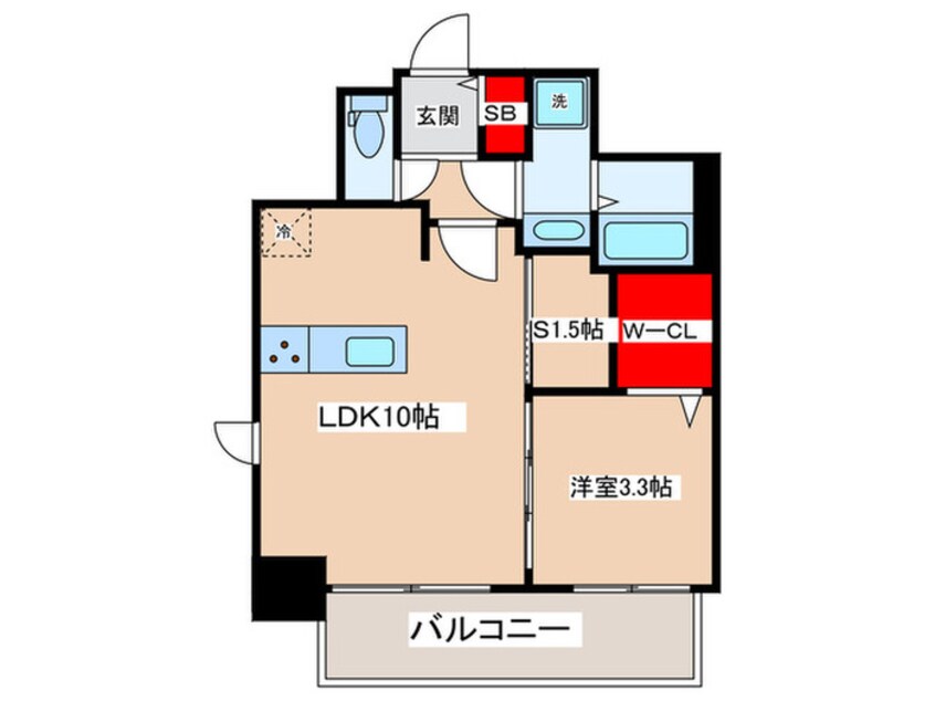 間取図 レフィールオーブ両国