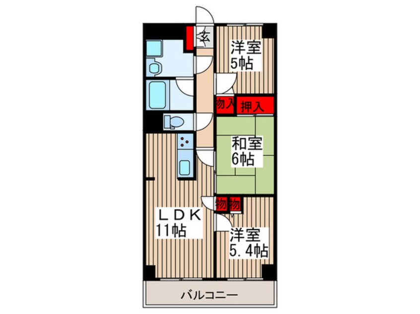 間取図 イタニティ壱番館