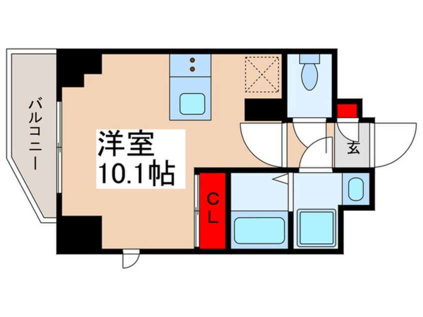 間取図 ﾙﾈｻﾝｽｺｰﾄ両国ﾘﾊﾞｰﾃﾗｽ