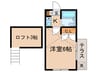 ライフピア・アメジスト 1Kの間取り