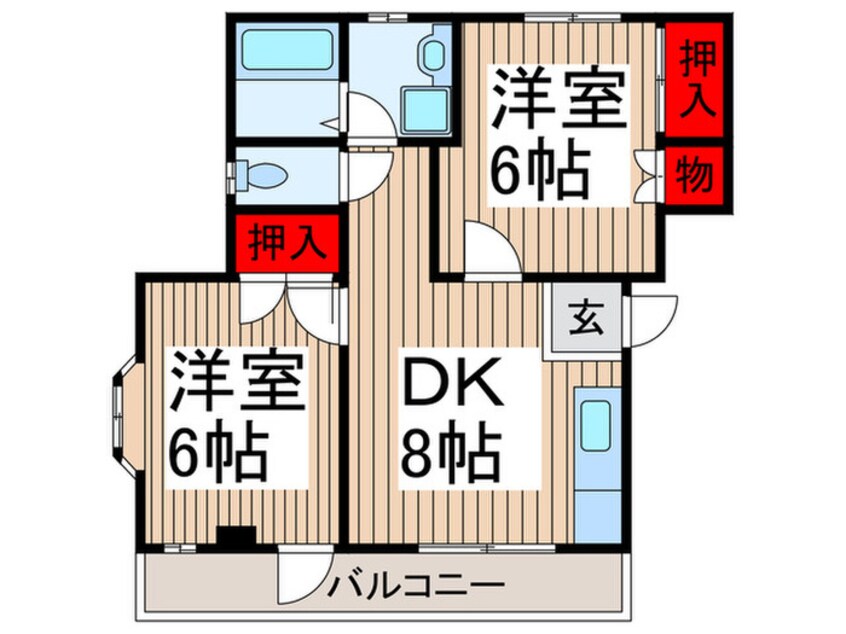 間取図 シャト－新所沢