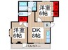 シャト－新所沢 2DKの間取り