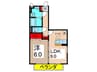 プランドールⅠ 1LDKの間取り