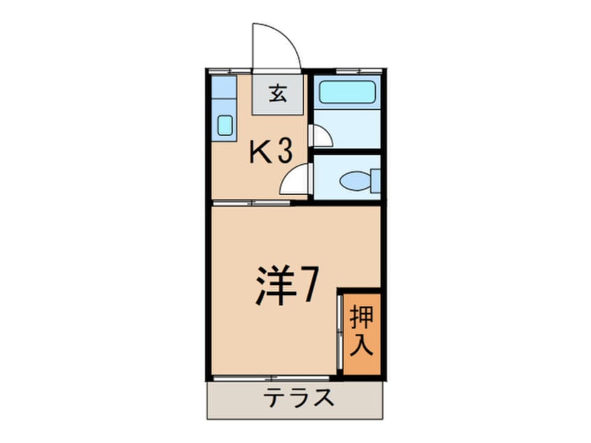 間取図 ビューハイツ東雲