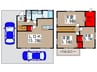 北秋津戸建貸家Ａ 3LDKの間取り