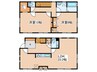 玉川学園8丁目戸建て 2LDKの間取り
