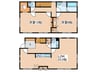 玉川学園8丁目戸建て 2LDKの間取り