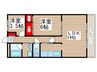 メゾンド津田沼 2LDKの間取り