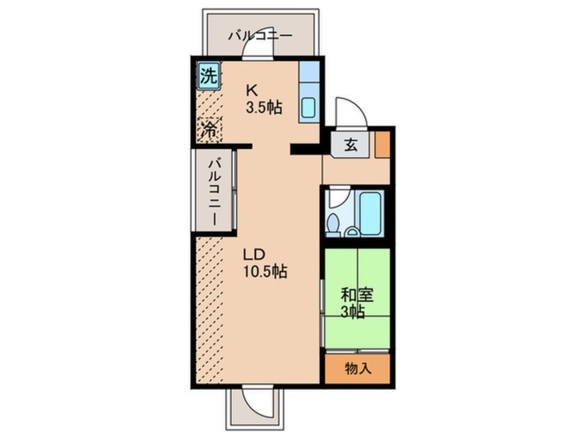 間取図 メルカ－ズシオン