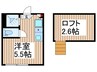 ＬａｎｄＳｉｔｚ新小岩 1Rの間取り