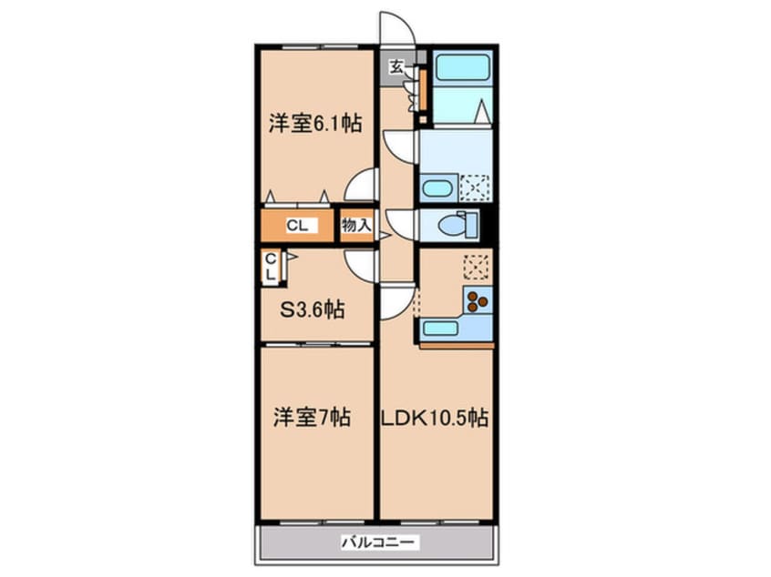 間取図 メゾンルミエ－ルたまプラ－ザ