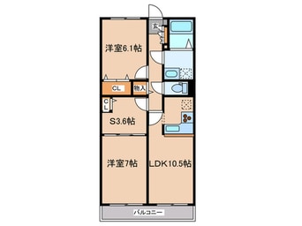 間取図 メゾンルミエ－ルたまプラ－ザ