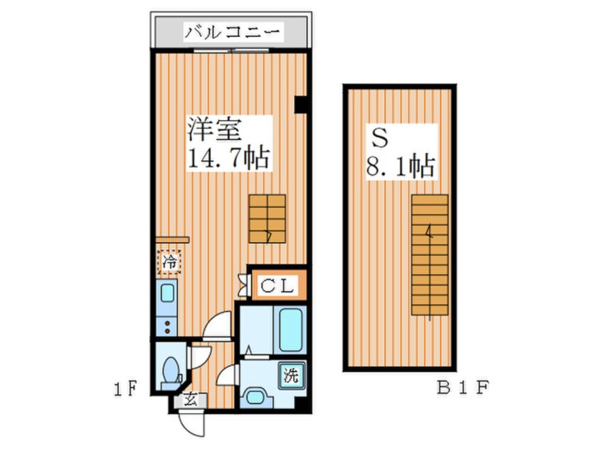 間取図 メゾン柿の木