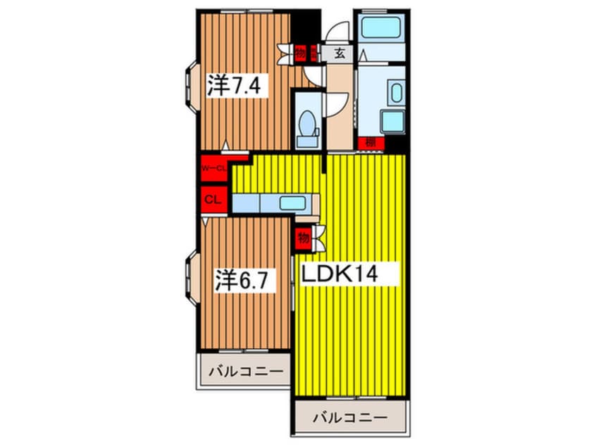 間取図 ロイヤルヒルズ浦和