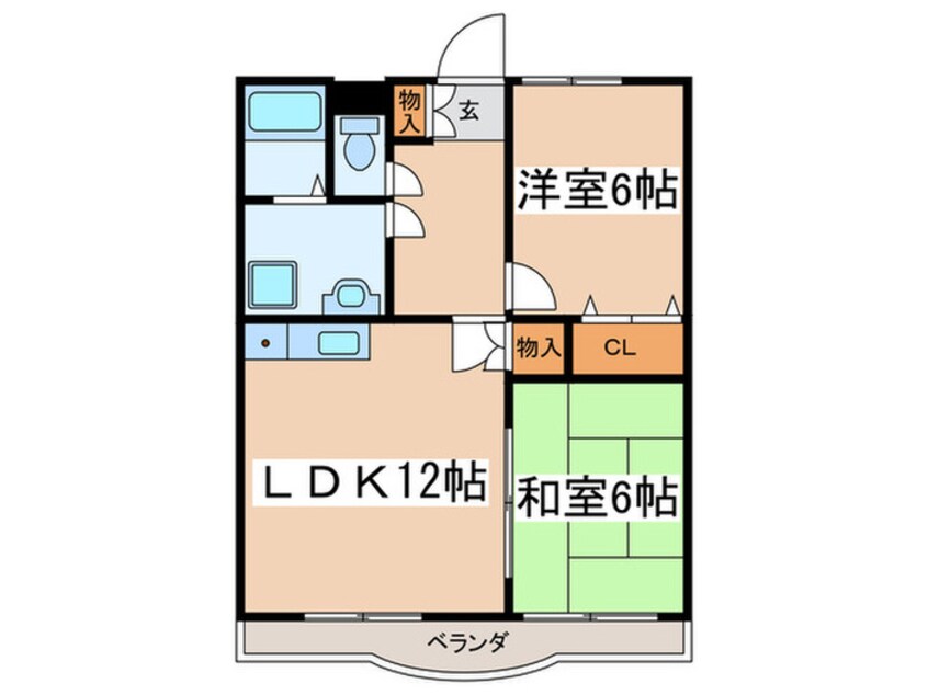 間取図 セゾンフォンティーヌ