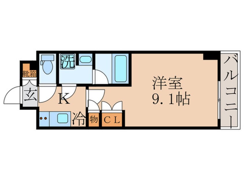 間取図 REGALIZ月島BAYSIDE COURT(306)