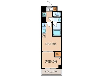 間取図 ﾊｰﾓﾆｰﾚｼﾞﾃﾞﾝｽ東京大島ｻﾞｶﾞｰﾃﾞﾝ