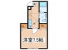 Ｌｕｎａｒｉｓ　Ｅｂｉｎａ 1Kの間取り