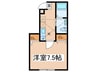 Ｌｕｎａｒｉｓ　Ｅｂｉｎａ 1Kの間取り