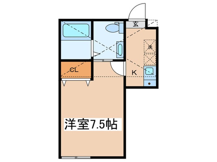 間取り図 Ｌｕｎａｒｉｓ　Ｅｂｉｎａ