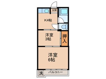 間取図 ハイツ　白山