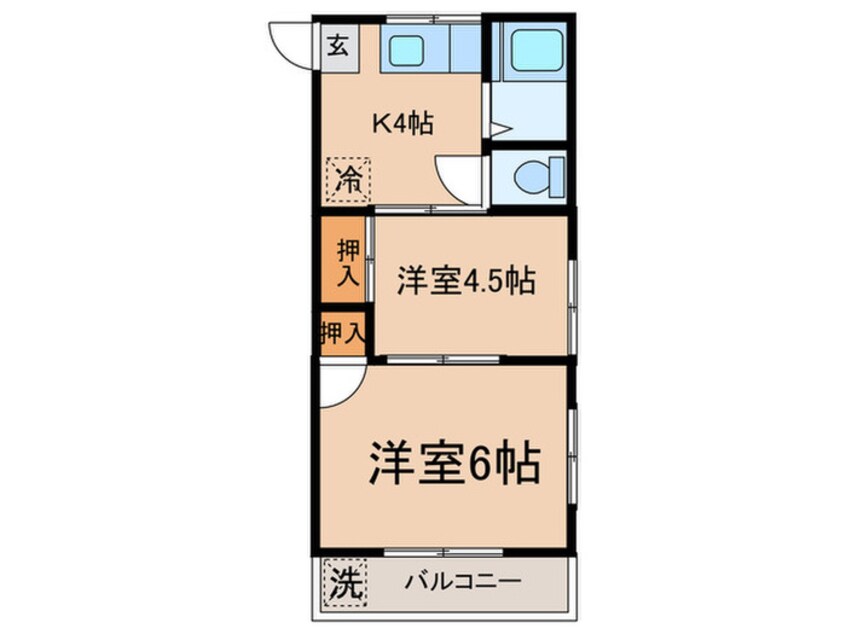 間取図 ハイツ　白山