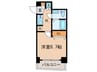 アイル文京白山(504) 1Kの間取り