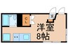 ハイツヤナギ 1Rの間取り