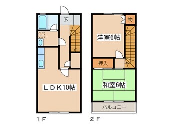 間取図 サンライズみかどＡ