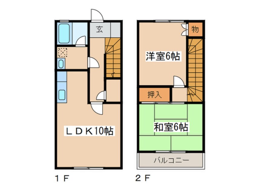 間取図 サンライズみかどＡ