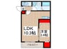 仮）ジーメゾン越谷下間久里 1LDKの間取り