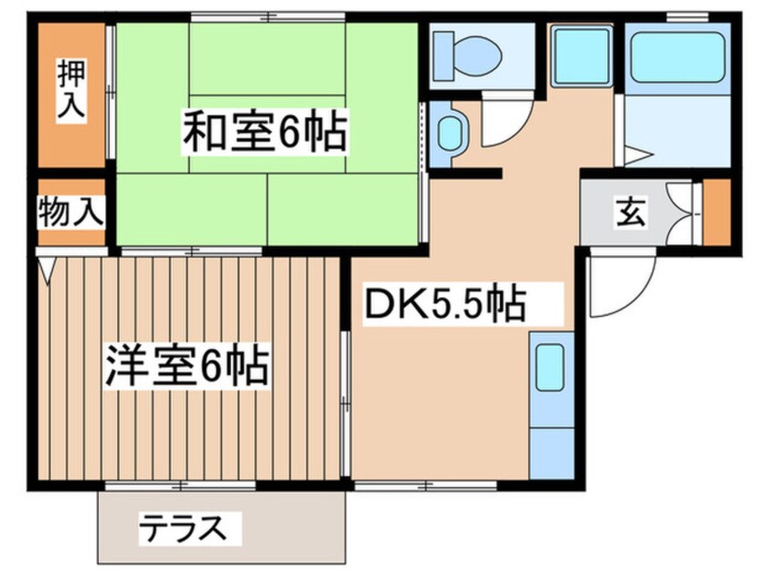 間取図 セレナ南湖