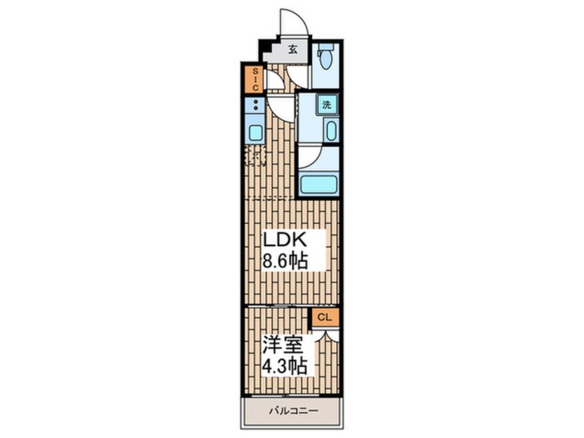 間取図 仮）品川大井町レジデンス