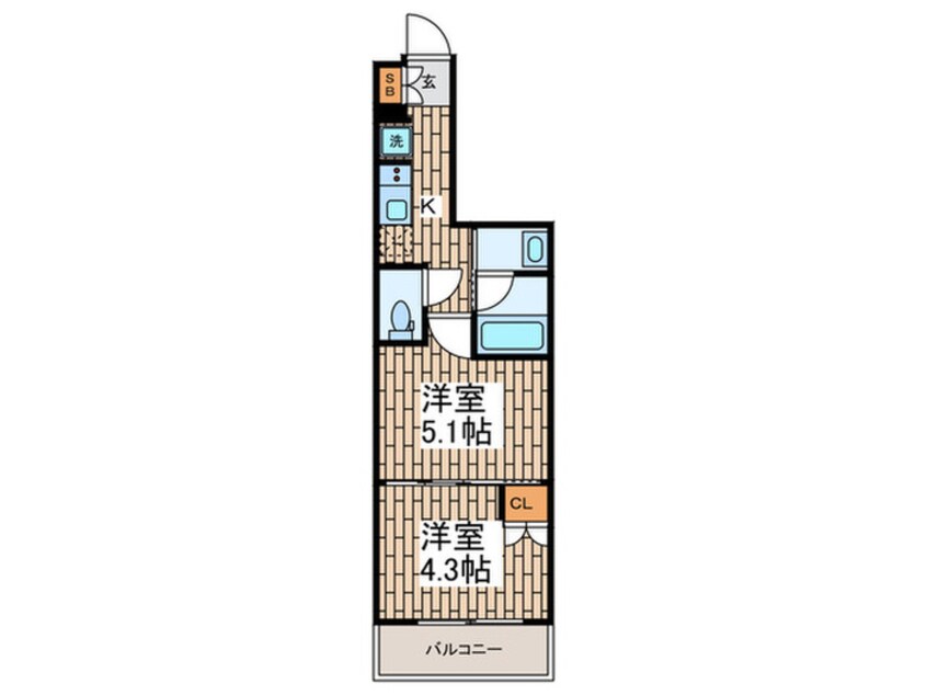 間取図 仮）品川大井町レジデンス