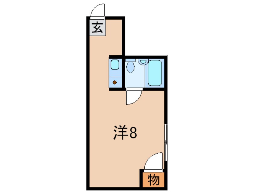 間取図 ユニオンハイツ鹿島田Ｂ棟