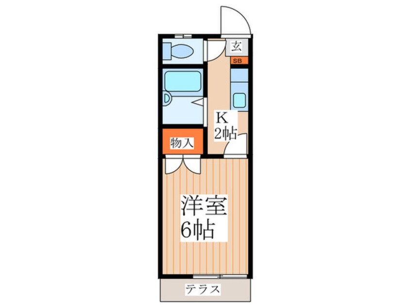 間取図 金子コーポ60号