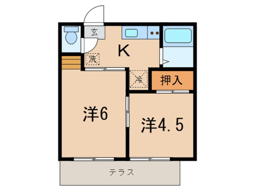 間取図 大山コ－ポ