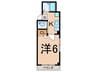 タカミハイツ 1Kの間取り