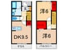 アネックス弐番館 2DKの間取り