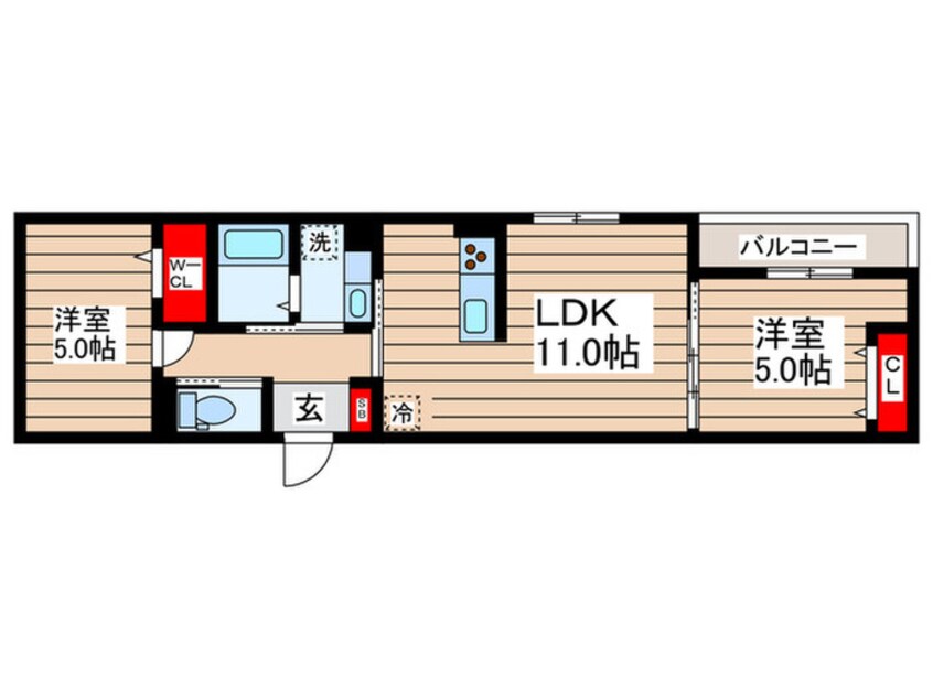 間取図 グラナーデ東葛西