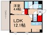 ラティエラ上野入谷 1LDKの間取り