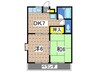 ガ－デンハウス東戸塚Ｂ 2DKの間取り
