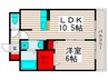 セジュ－ル西新井 1LDKの間取り