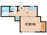 ハウスタカシマＡ 1Kの間取り