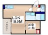 仮）砂新田新築AP　Ⅱ 1LDKの間取り