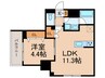 URBANLINK護国寺 1LDKの間取り