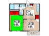 ルミエ－ル那須 2DKの間取り