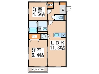 間取図 オーチャード・アパートメントＢ
