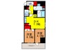Brillia ist　駒込 2DKの間取り